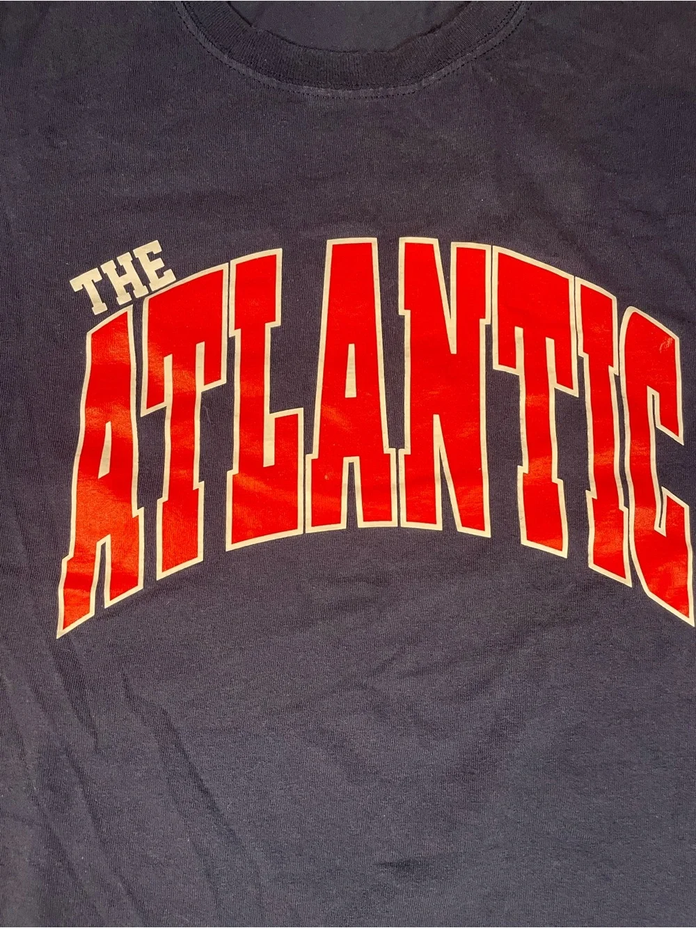 Noah x The Atlantic Navy Blue Graphic T-Shirt – Size XL